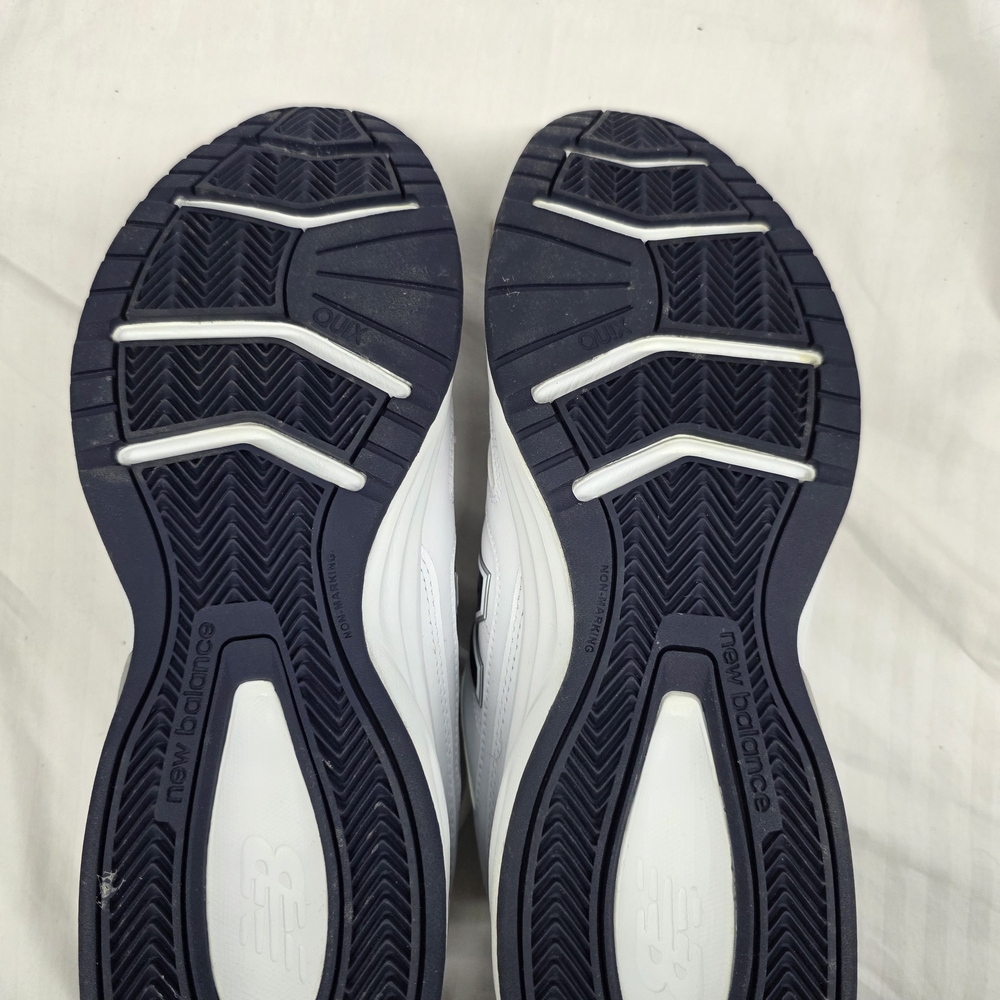 New Balance White and Navy Men's Athletic Sneakers - Picture 10 of 10